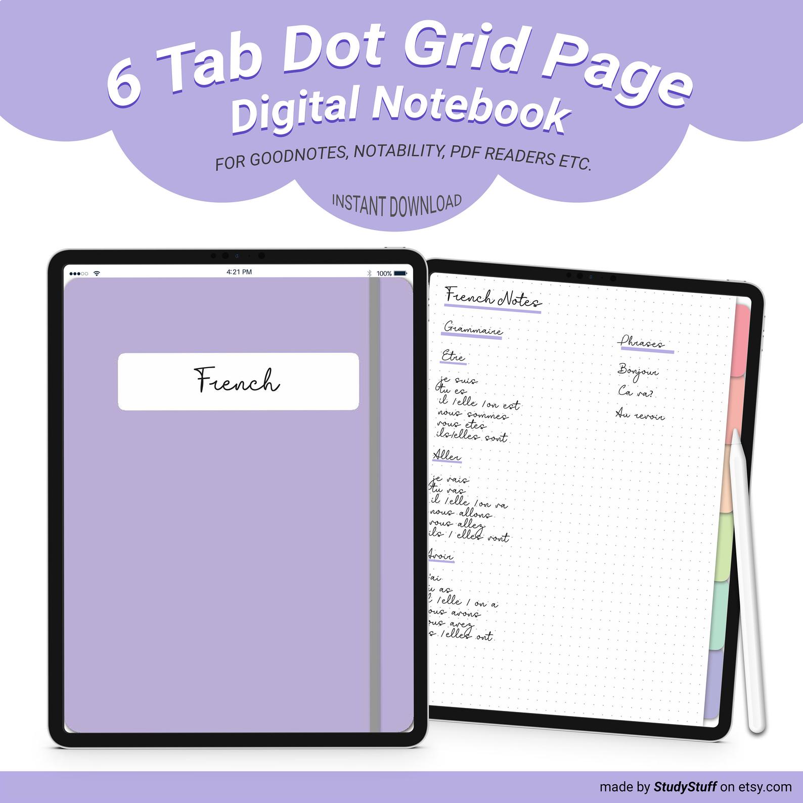 dot grid digital notebook