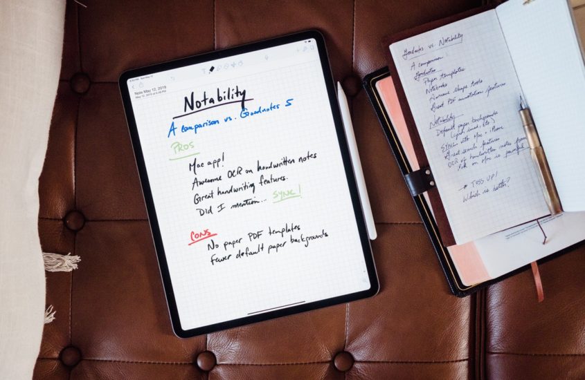 should I use an iPad or paper for note taking?
