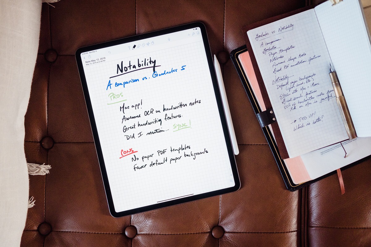 should I use an iPad or paper for note taking?